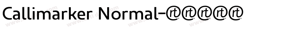 Callimarker Normal字体转换